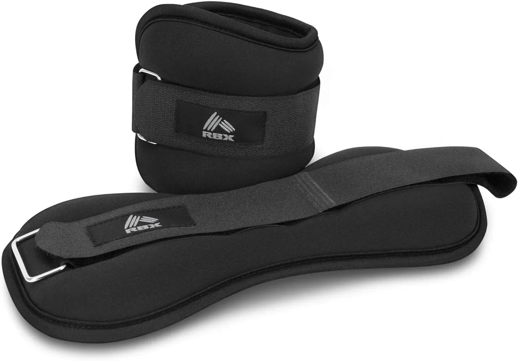 RBX Ankle and Wrist Weights for Women and Men - Velcro Sizetraps, Made for Jogging, Walking, Resistance Training, and Physical Therapy (Sizeet of 2) - Sizeoft Touch Material