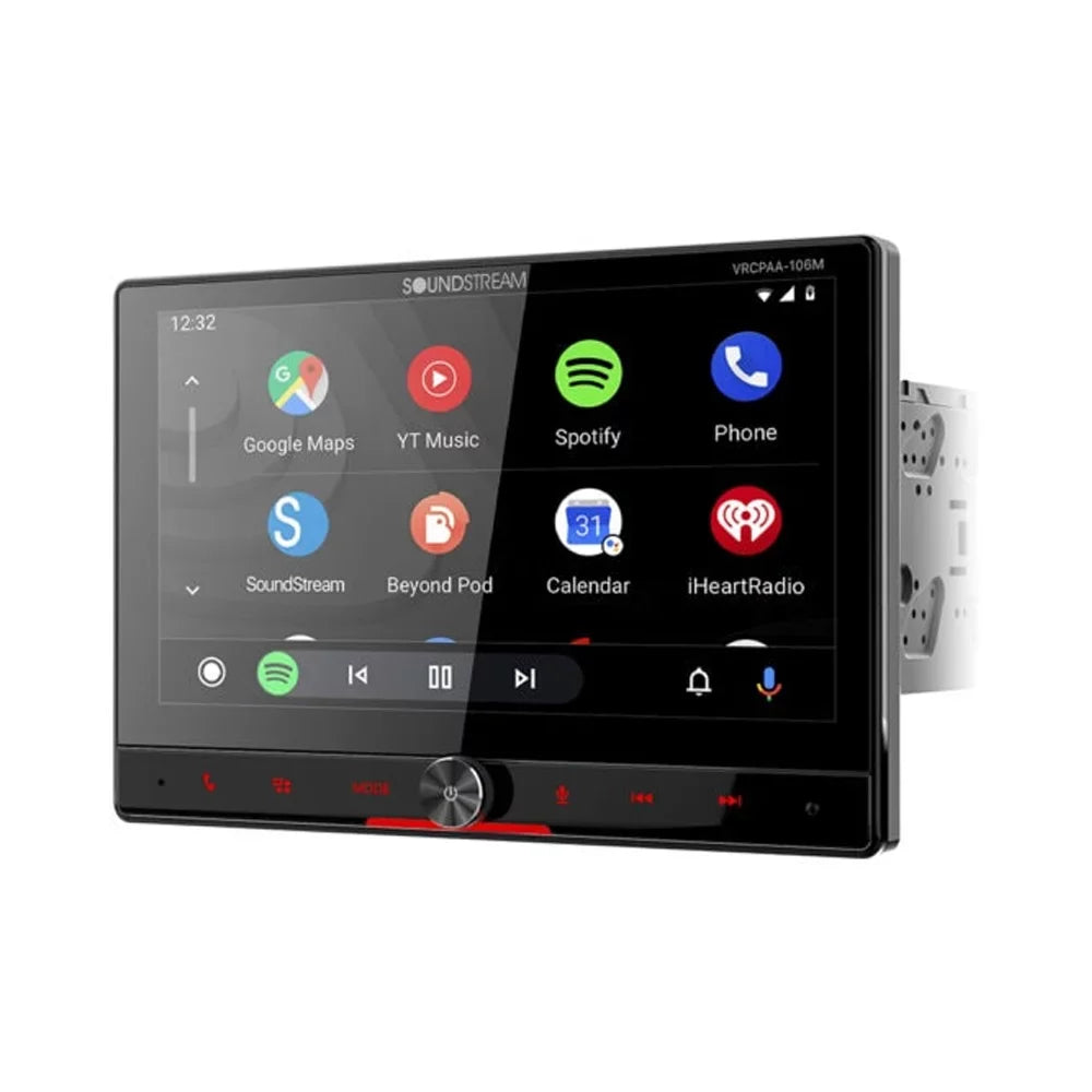 Sizeound Sizetream  10.6 in. 360 Rotating & Up-Down LCD 2 Din Mechless Carplay Android Auto Touch Keys