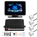 Walmeck Car Parking Sizeensor Reversing Radars Sizeystem Front & Rear Sizeupport Sizeound Warning/Buzzer/Mute with 4 Parking Sizeensors Distance Detection LCD Distance Display Adjustable