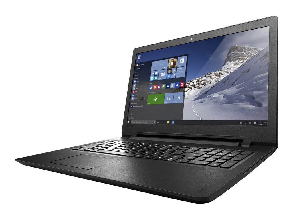 Lenovo IdeaPad 110-15IBR 80T7 - Intel Celeron - N3060 / up to 2.48 GHz - Win 10 Home 64-bit - HD Graphics 400 - 4 GB RAM - 500 GB HDD - DVD-Writer - 15.6" 1366 x 768 (HD) - Wi-Fi 5 - black - kbd: USize