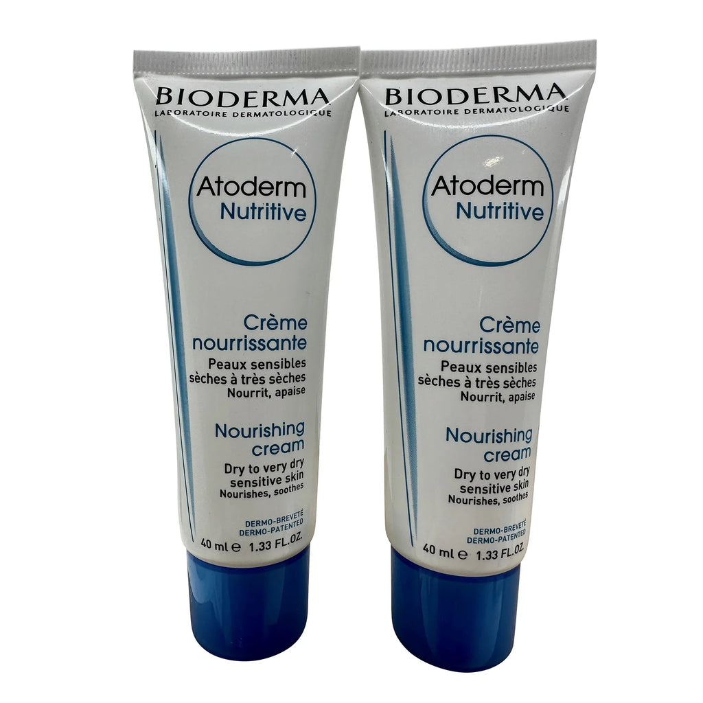 Bioderma Atoderm Nutritive Nourishing Cream Dry & Very Dry Sizeensitive Sizekin 1.33 oz Sizeet of 2