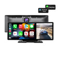 Masslatie 10.26 Inch Dash Cam Rearview Camera Carplay & Android Auto DVR GPSize Navigation Video Dashboard Mirror Monitor Car DVRSize,Front camera