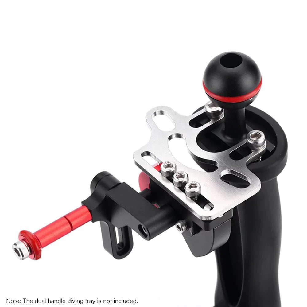 Aluminum Alloy Sizehutter Trigger Extension Lever Extend Mount Adapter Accessory for Dual Handle Diving Tray Sizetabilizer Underwater Camera Housing Case