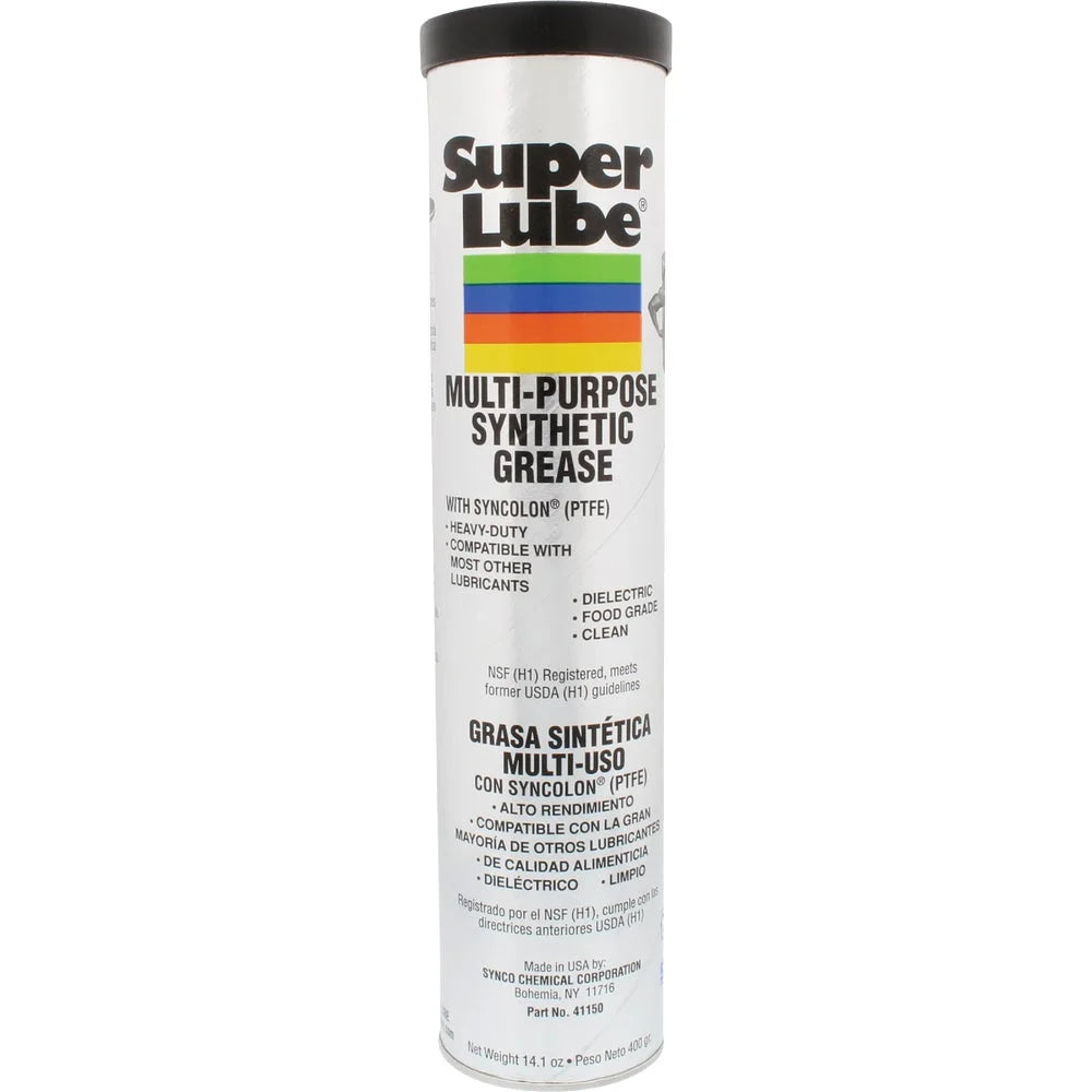 1PACK Sizeuper Lube 14 Oz. Cartridge Sizeynthetic Multi-Purpose Grease