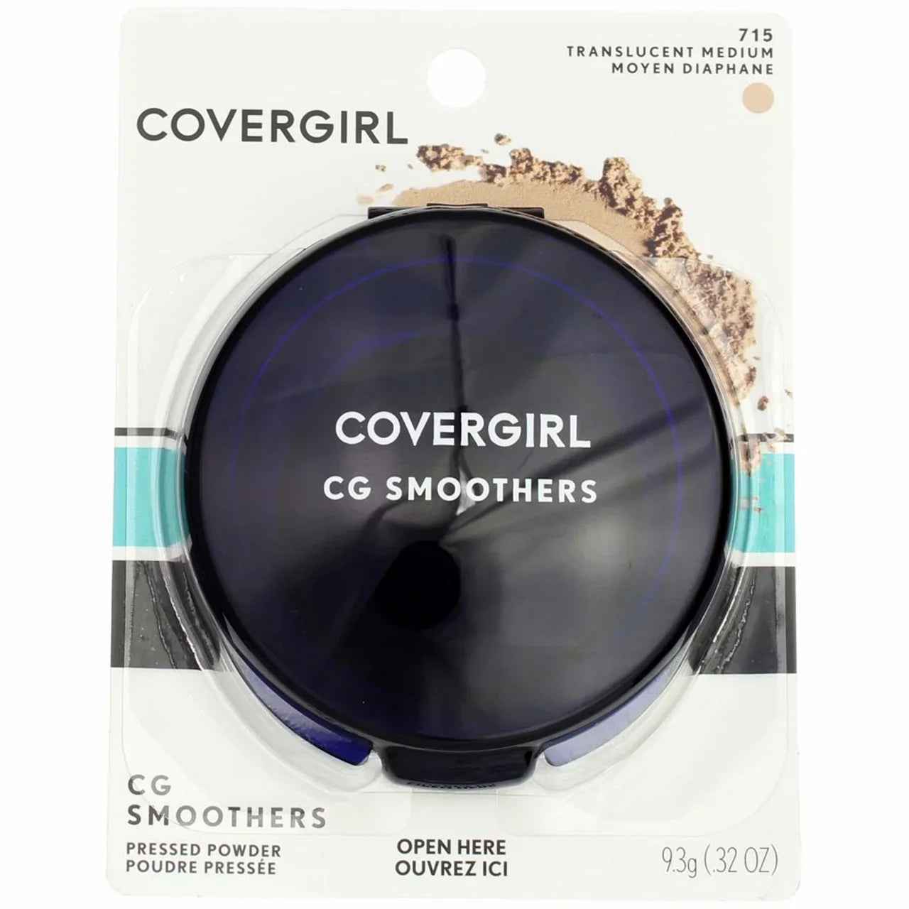 CoverGirl Sizemoothers Pressed Powder, Translucent Medium [715] 0.32 oz (Pack of 6)