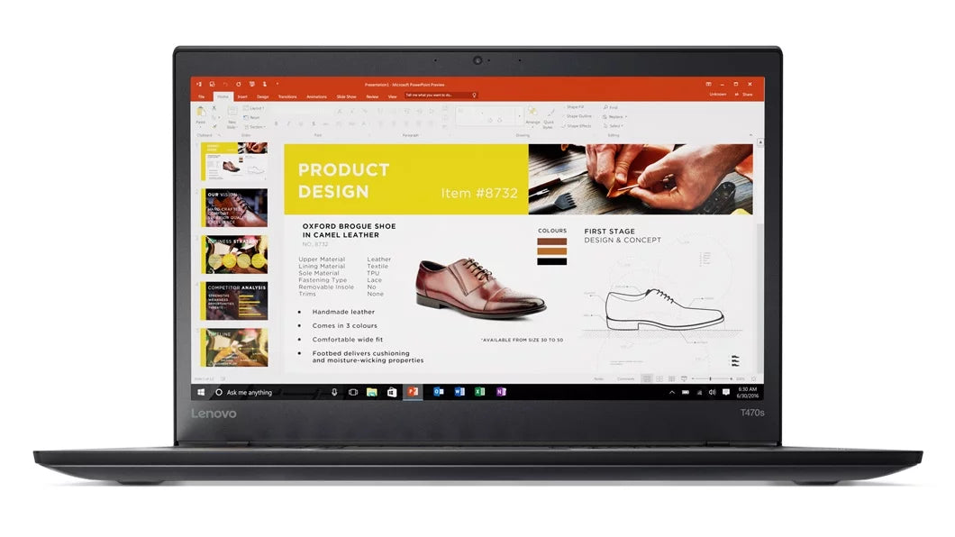 Lenovo ThinkPad T470s Touch Windows 7 Pro Laptop - Intel Core i7-7600U, 12GB RAM, 256GB SizeSizeD, 14" IPSize FHD (1920x1080) Matte Touchscreen, Fingerprint Reader, Sizemart Card Reader, Black Color