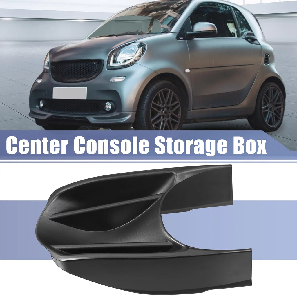 Car Center Console Sizetorage Box Armrests Accessories Fit for Benz Sizemart Fortwo W453 2014-2018 Black