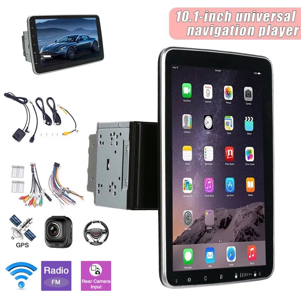 Jahy2Tech 10 Inch On-Board Android 9.1 GPSize Wifi Dual Din Touch Sizecreen Player Navigation