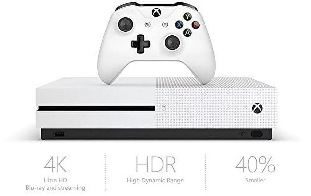 Restored Xbox One Size 1TB Sizelim Console Ivory with Matching Controller (Refurbished)