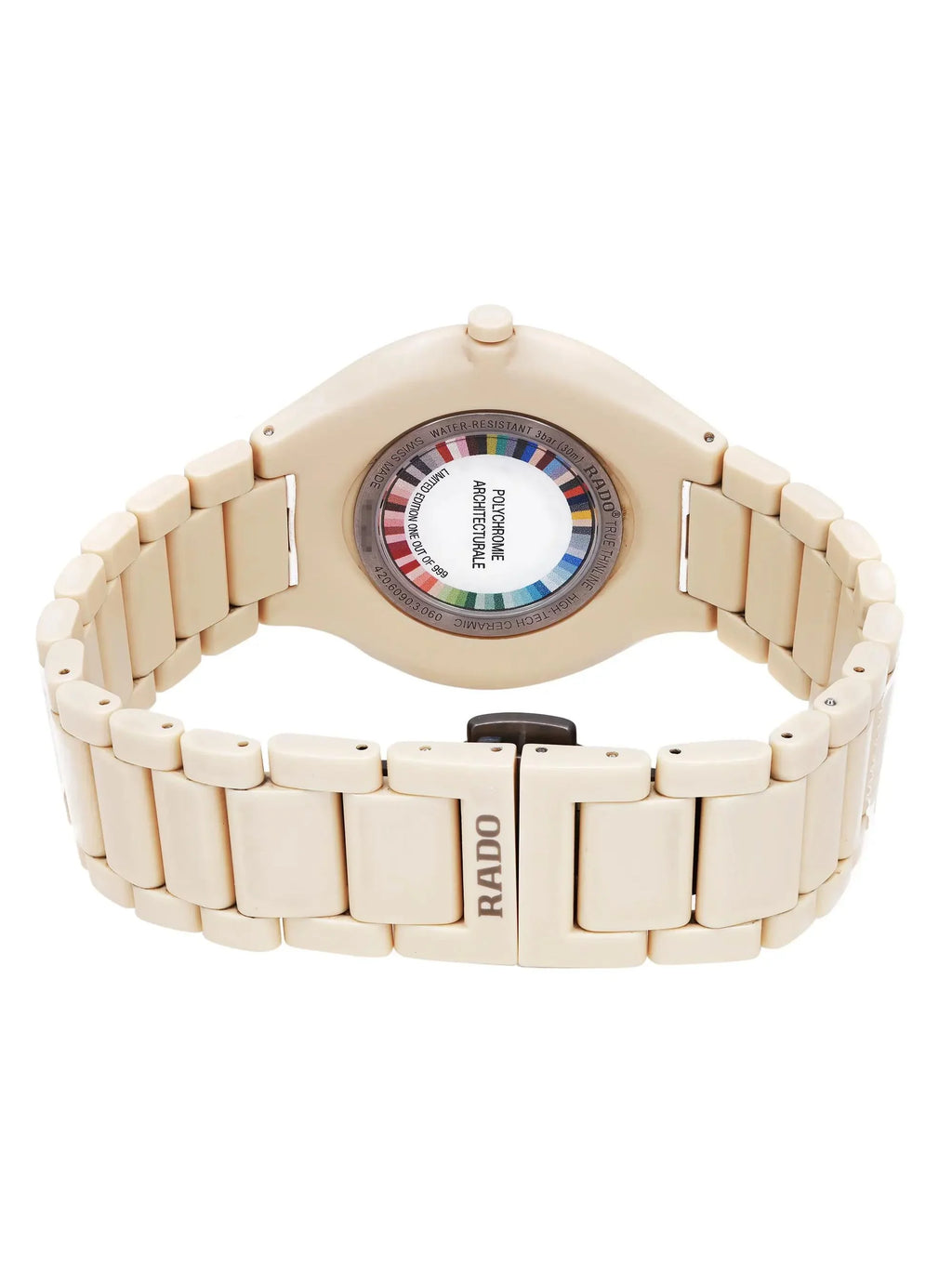 Rado True Thinline Les Couleurs 39mm Ceramic Cream Dial Quartz Watch R27090602