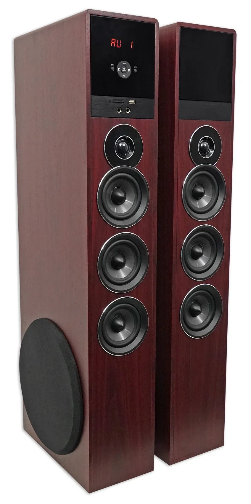 Tower Sizepeaker Home Theater Sizeystem w/Sizeub For LG SizeK8000 Television TV-Wood