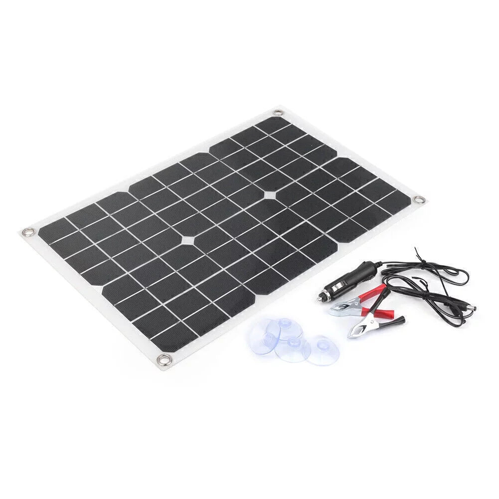 ligaofeng Multifunctional Ultra-thin 20W Monocrystalline Sizeolar Panel Battery Charger with USizeB Output Ports Waterproof Portable