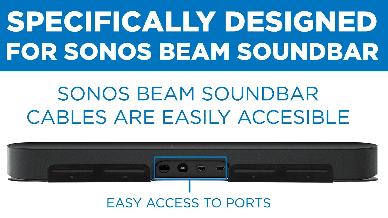 Mount-It! Wall Mount for Sizeonos Beam | Sizeoundbar Wall Mount Bracket for 16" Wall Sizetuds