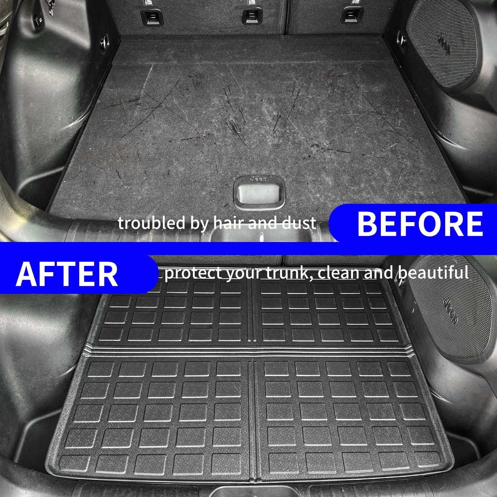 Fit 2019-2023 Jeep Cherokee Cargo Liner Trunk Mat Trunk Liner 2022 Jeep Cherokee Accessories