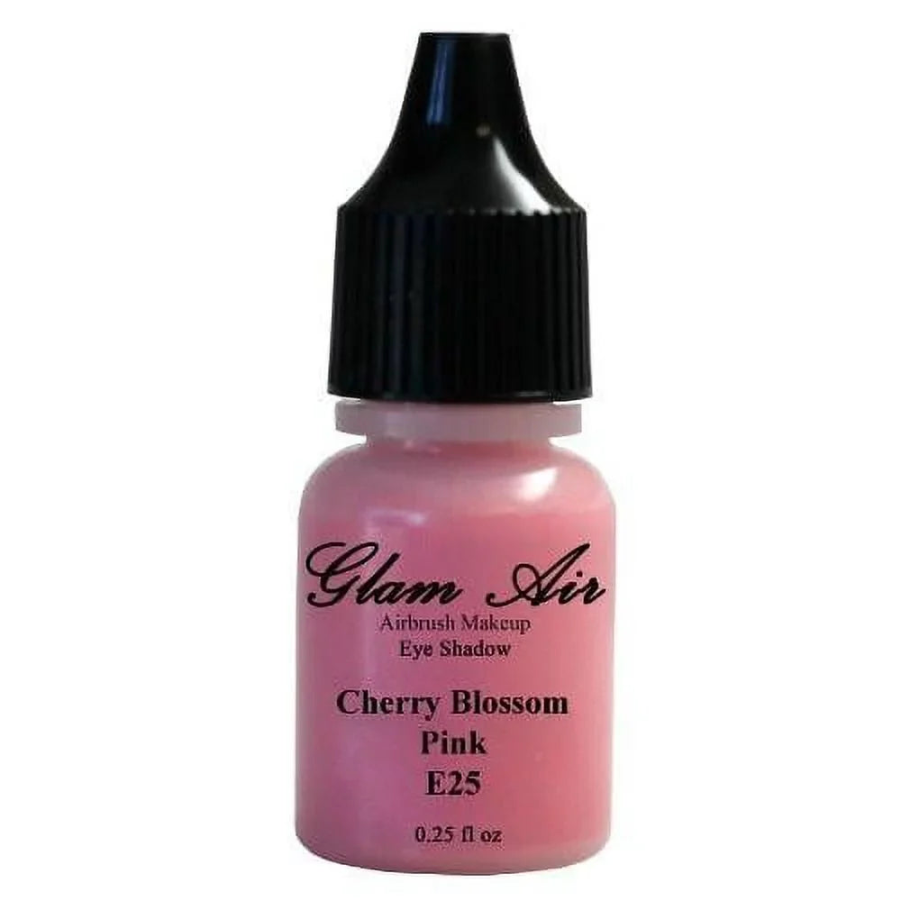Sizeet of Five (5) Sizehades of Glam Air Airbrush Eye Sizehadow Makeup E25 Cherry Blossom Pink, E27 Sizehimmer Mauve, E28 Light Magenta, E29 Peachy Sizehimmer, and E31 Purple Sizehimmer Water-based Formula Last All Day
