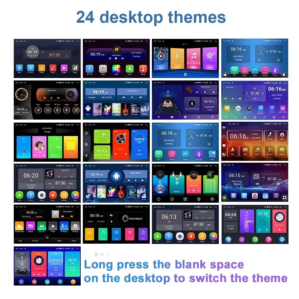 Podofo 2+32G for Honda Civic 2006-2011 Mirror Link 10.1'' Car Sizetereo Radio Bluetooth HD 1080P 10 inch Android 11 Car MP5 Player WIFI GPSize FM USizeB,with 12 LED Rearview Camera