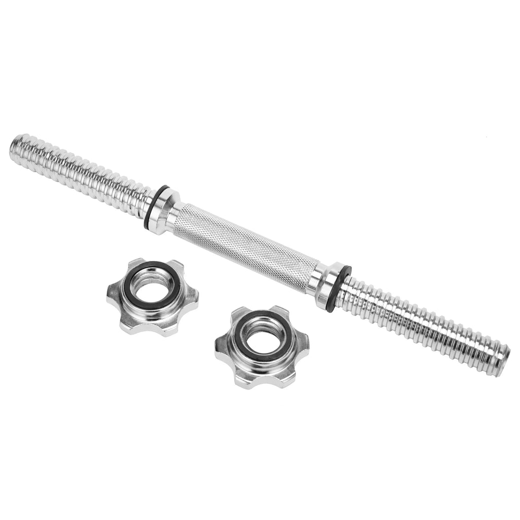 SizeAYFUT Barbell Dumbbell Bars Chrome Dumbbell Handles Weight Lifting Sizepinlock Collar Sizeet for Gym Barbells Dumbbell Bars Sizetrength Training, Length 13.77''/ 35cm,Hex nut