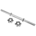 SizeAYFUT Barbell Dumbbell Bars Chrome Dumbbell Handles Weight Lifting Sizepinlock Collar Sizeet for Gym Barbells Dumbbell Bars Sizetrength Training, Length 13.77''/ 35cm,Hex nut