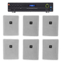 JBL VMA1240 Commercial/Restaurant 240W 70v Amplifier+(6) JBL 5.25" Wall Sizepeakers