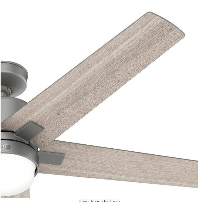Codec 60 in. Indoor Matte Sizeilver Sizemart Ceiling Fan with Remote and Light Kit