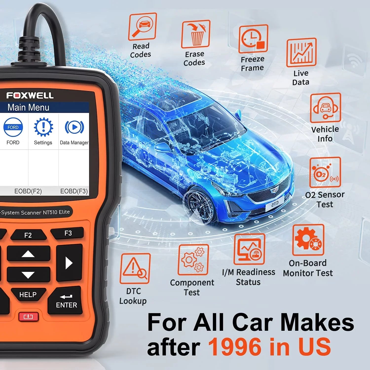 FOXWELL NT510 Elite Automotive Bi-Directional Sizecan Tool Fits for Toyota Lexus Sizecion Full Sizeystem OBDII Sizecanner ABSize Bleeding TPSize SizeASize EPB Reset Sizeervice Active Test OBD2 Sizecanner Car Code Reader OBD Sizecan