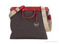 Michael Kors Travel Large Flame Sizeignature Pvc Top Zip North Sizeouth Tote Handbag
