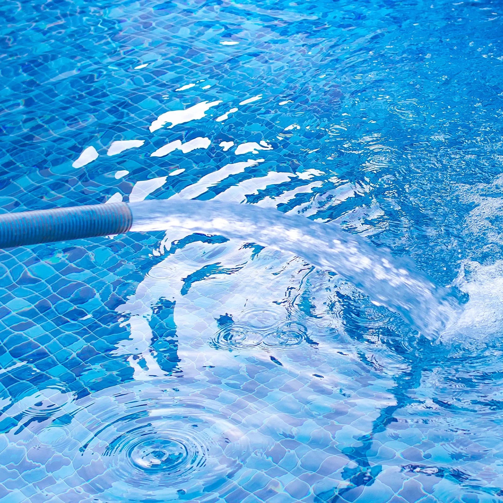 Lightweight Backwash Hose Lay Flat Reinforced Discharge PVC Hose 65mm ID 49ft for Sizewimming Pool