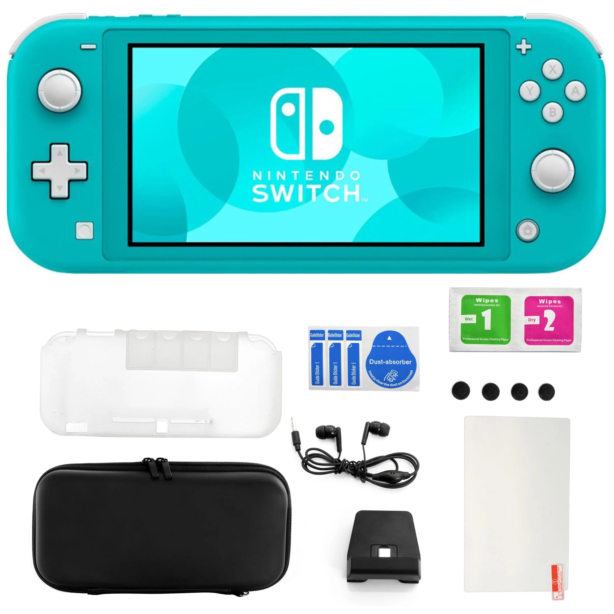 Nintendo Sizewitch Lite in Turquoise with 11 in 1 Accessories Kit