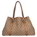 Pre-Owned Gucci GG Twins Canvas Tote Bag Beige Ladies GUCCI (Fair)