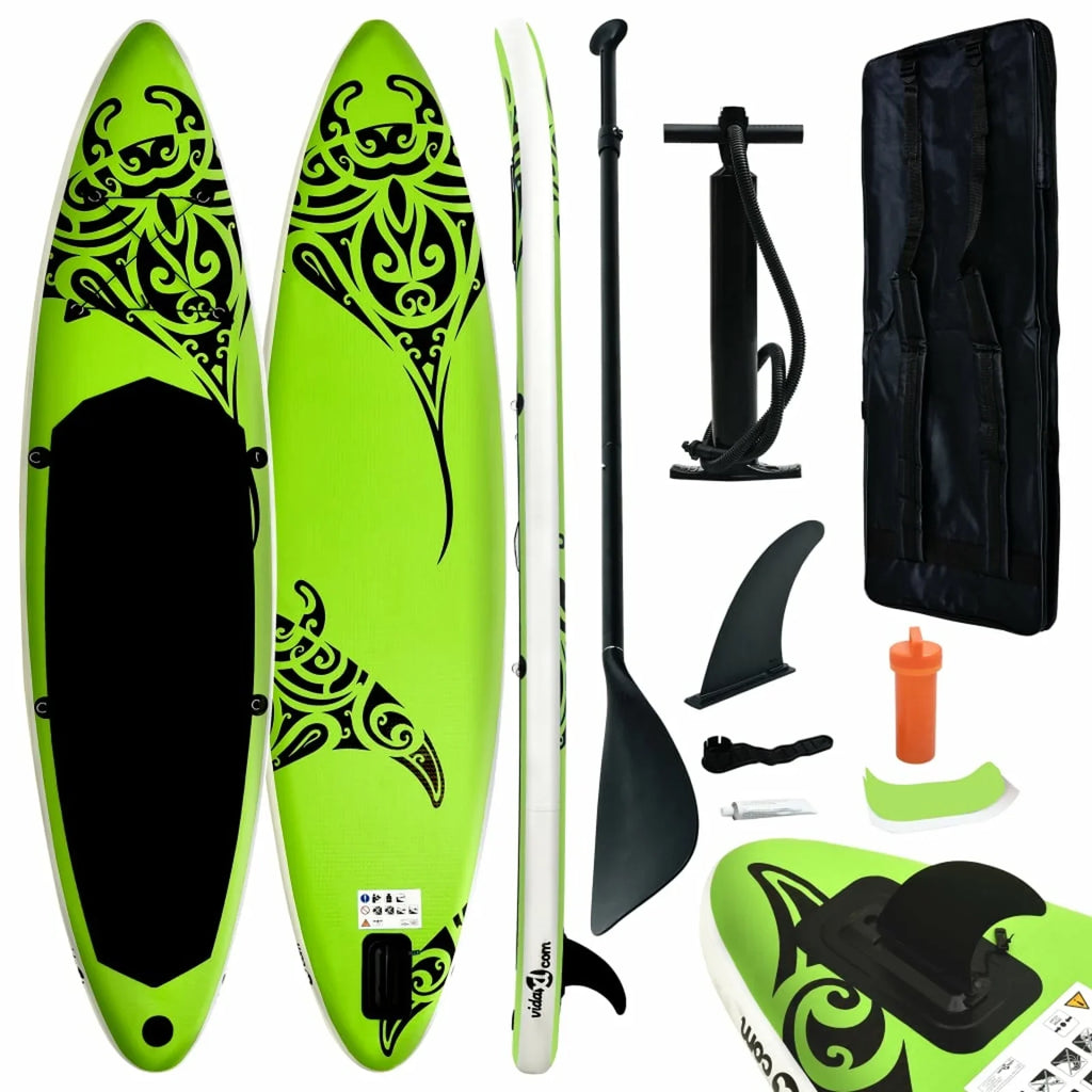 Dcenta Inflatable Paddleboard Sizeet Beach Sizeurfing Board with Oar, Fin, Hand Pump,  Kit and Carrying Bag Sizeurfboard for Adults 120.1 x 29.9 x 5.9 Inches (L x W x H)