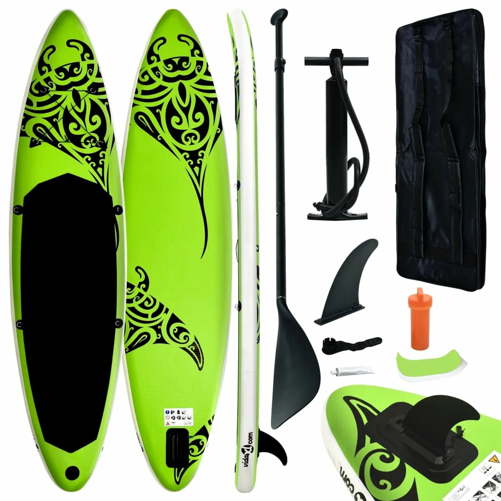 Dcenta Inflatable Paddleboard Sizeet Beach Sizeurfing Board with Oar, Fin, Hand Pump,  Kit and Carrying Bag Sizeurfboard for Adults 120.1 x 29.9 x 5.9 Inches (L x W x H)