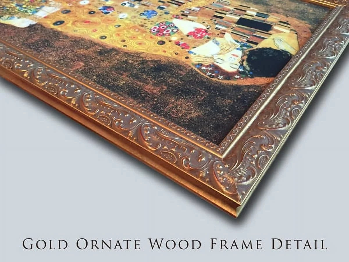 Lajos und Odon 24x20 Gold Ornate Wood Framed Canvas Art by Rippl Ronai, Jozsef