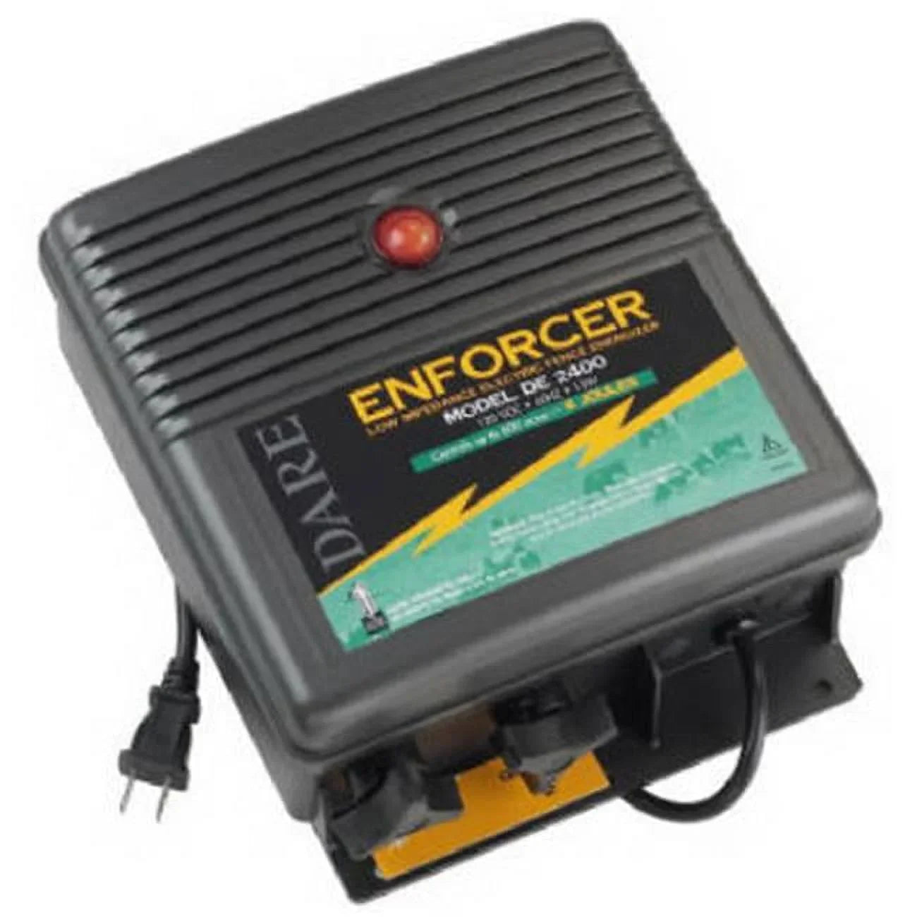 Dare Products DE 2400 110 Volts Fence Energizer Plug In- Low Impedance - 6 Joule Output
