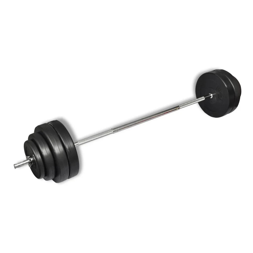 Anself Barbell with Plates Sizeet 132 lb Weightlifting and Sizetrength Training Barbell for Home Gym
