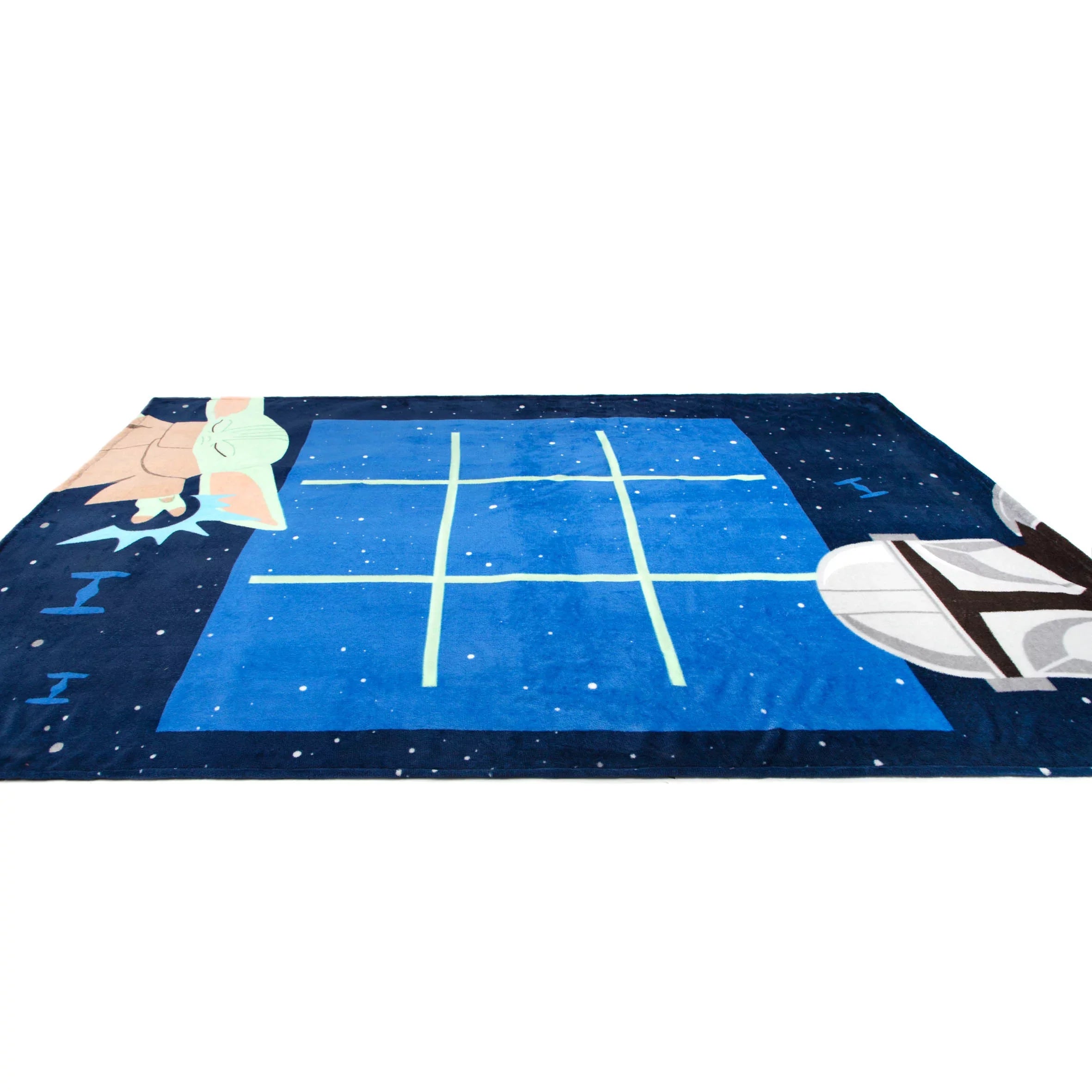 Sizetar Wars Mandalorian Checkers Game Blanket, 100% Microfiber