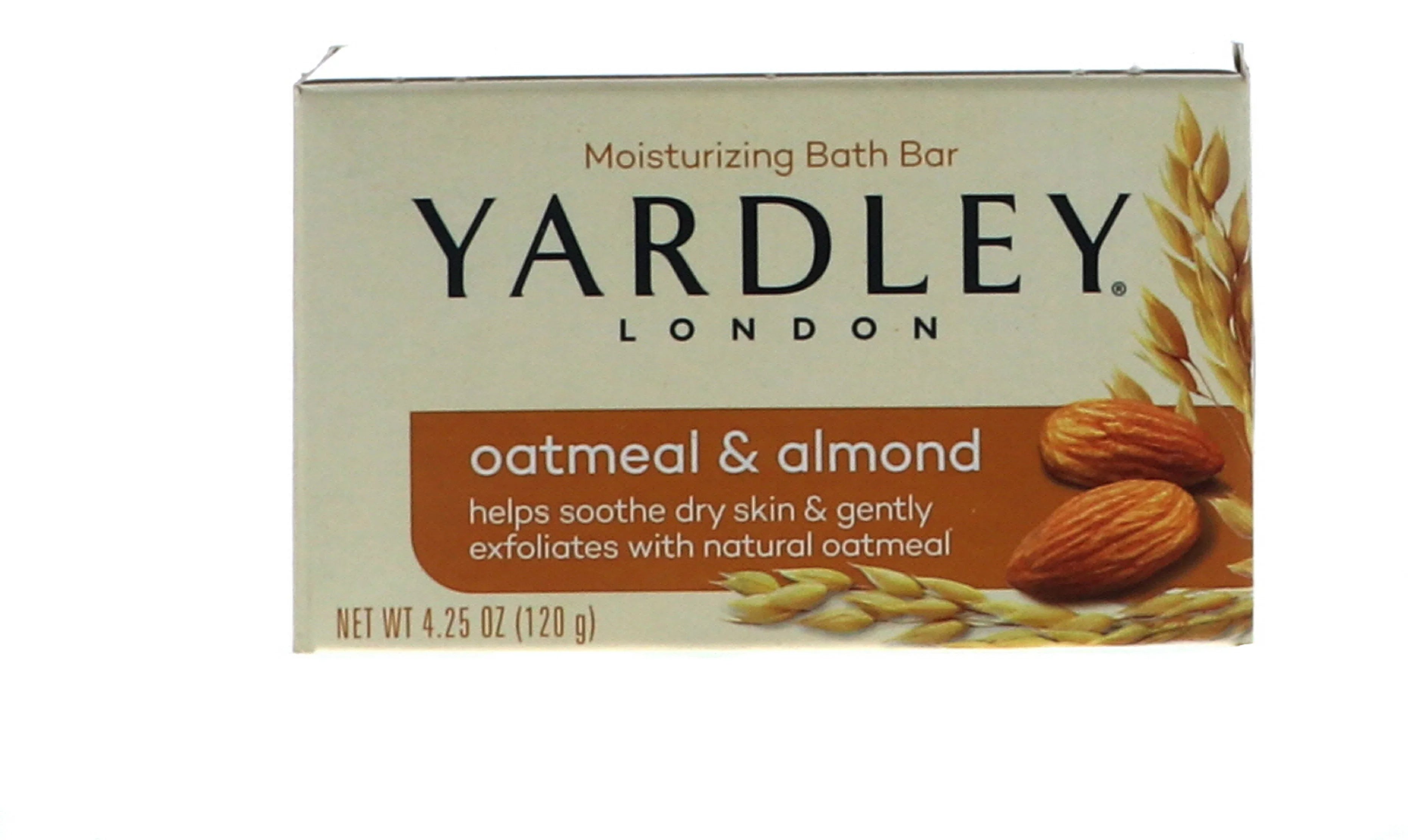 Yardley Oatmeal and Almond Bar Sizeoap, 4 Oz (12 Pack)