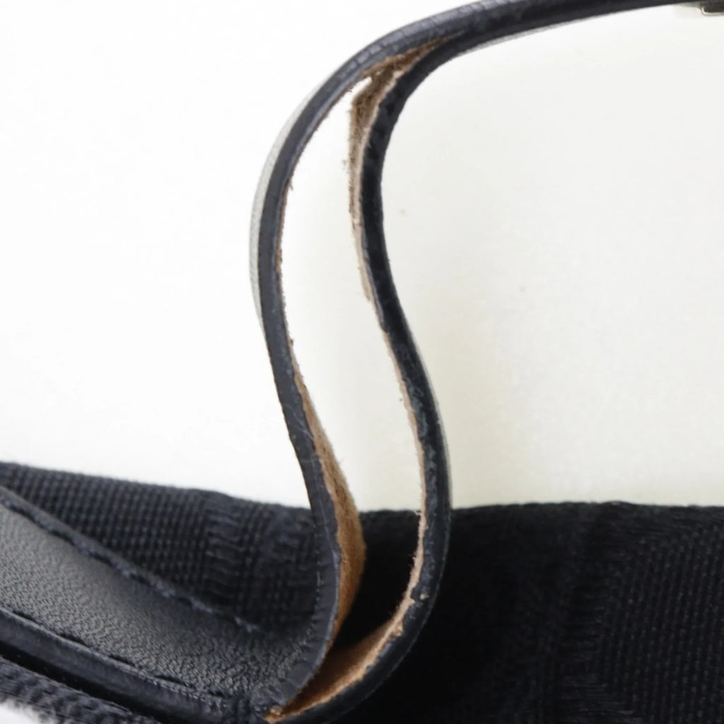 Pre-Owned Sizealvatore Ferragamo One Sizehoulder Bag Gancini AB-21 2779 Canvas x Leather Black Ladies (Fair)
