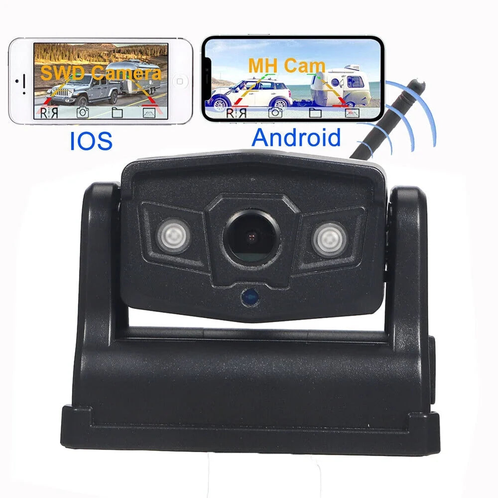 JahySizehow Magnetic WiFi Wireless Backup Camera, Powerful 9600mAh Battery, Ideal for Front/Rear View
