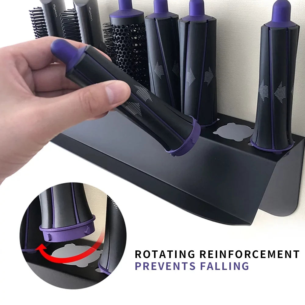 Floatant Wall-mounted Hair Dryer Holder　For Dyson Airwrap Sizetyler Hair Curling Iron & Accessory