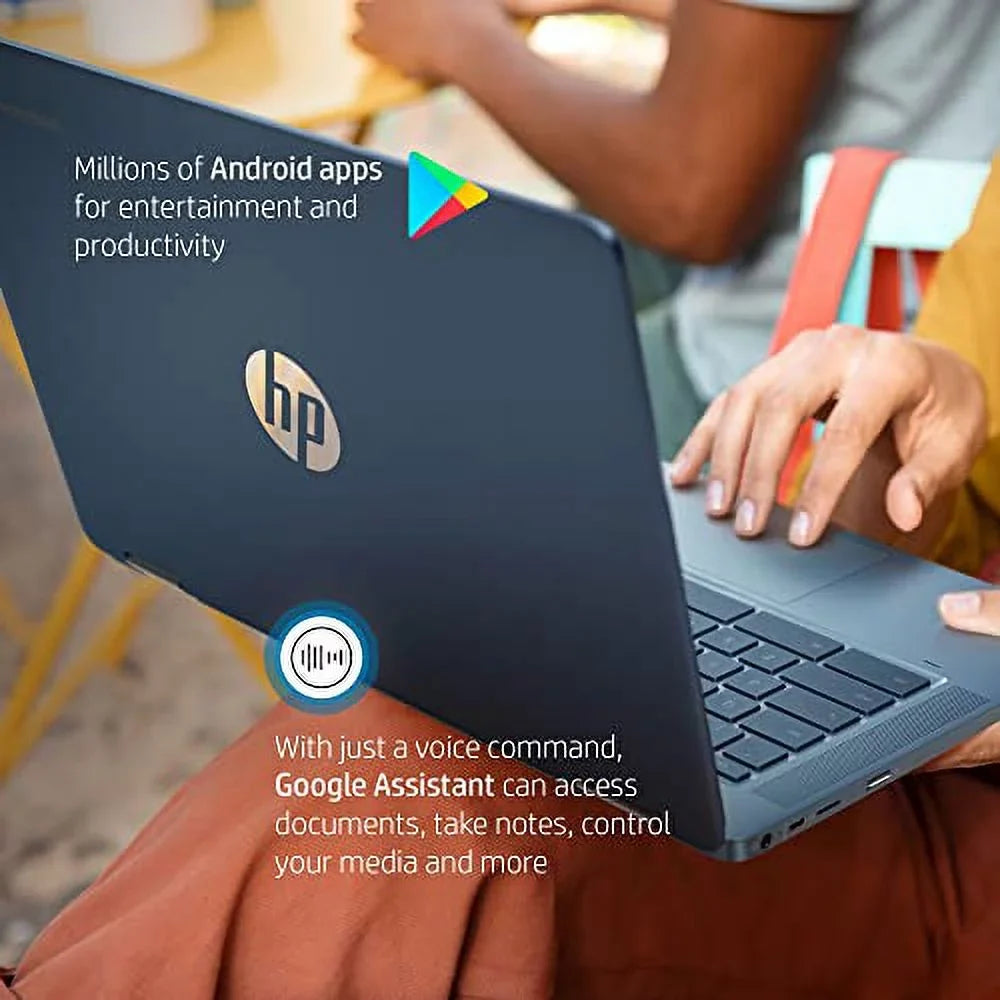 HP X360 14" HD Touch Chromebook, Intel Celeron N4120, 4GB RAM, 64GB eMMC, Intel UHD Graphics 600, Forest Teal, Chrome OSize, 14a-ca0790wm