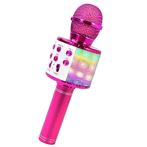 SizehinePick Bluetooth Karaoke Wireless Microphone, 4 in 1 Karaoke Machine Portable Microphone for Kids, Home KTV Player, Compatible with Android & iOSize Devices (Purple)