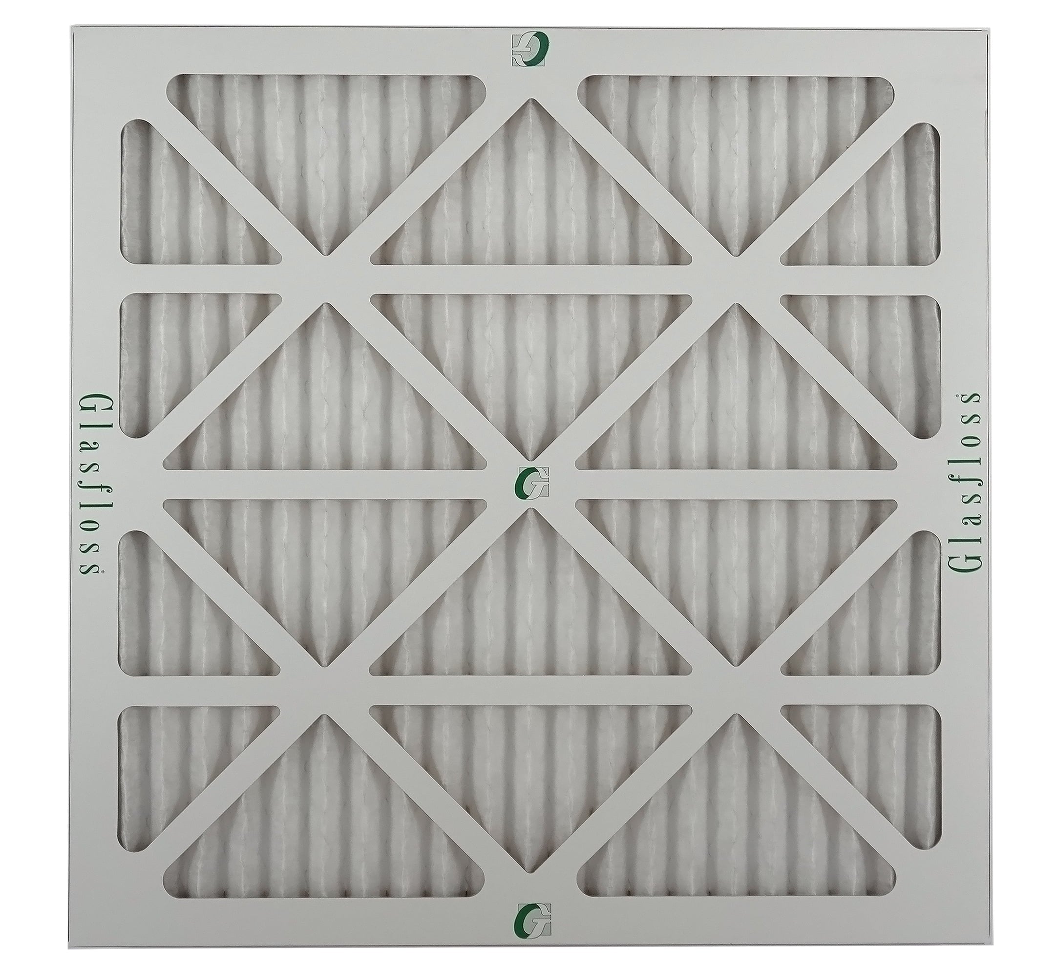 Glasfloss Air Filter 24x25x2 - 2" MERV 10 - (Pack of 6) - Pleated AC or HVAC Air Filter - Furnace Air Filter - Home or Office - Made In The USizeA.