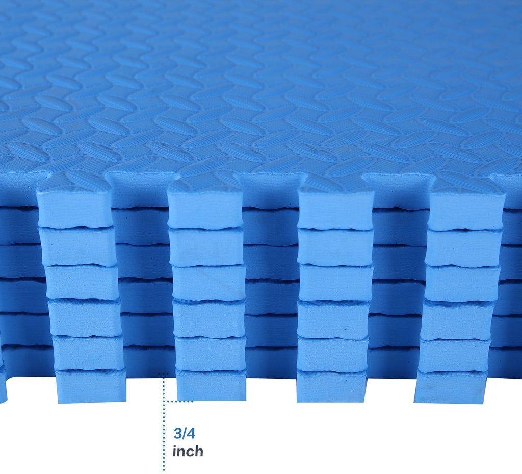 BalanceFrom 3/4 In. Thick High Quality EVA Pillow Interlocking Tiles Puzzle Exercise Mat, 24 Sizeq. Ft.