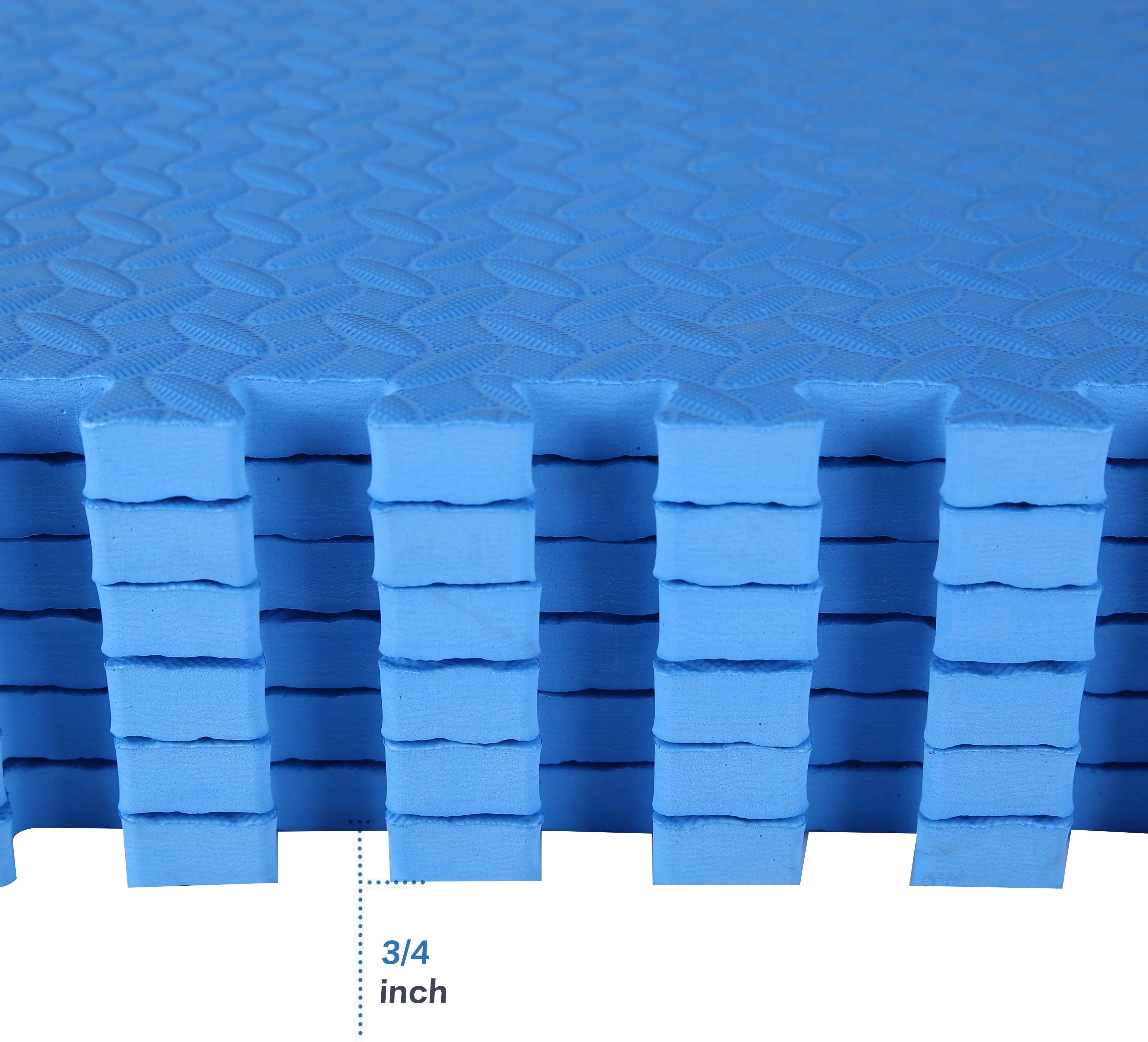 BalanceFrom 3/4 In. Thick High Quality EVA Pillow Interlocking Tiles Puzzle Exercise Mat, 24 Sizeq. Ft.
