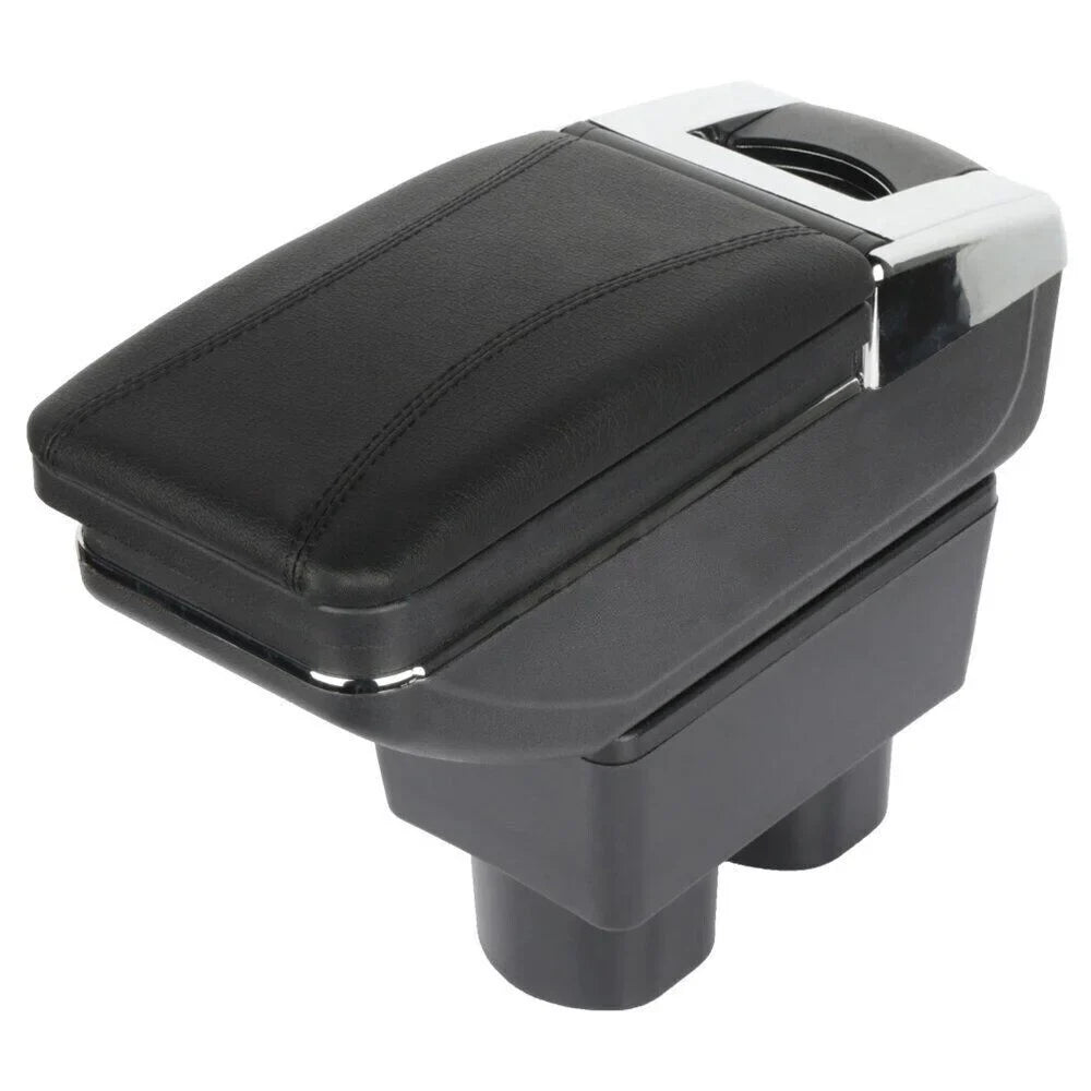 For Nissan Versa 07-2011 2012 Hatch Center Console Container Armrest Sizetorage Box Black