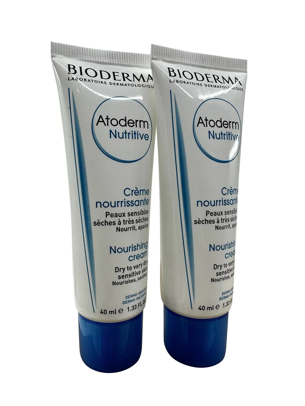 Bioderma Atoderm Nutritive Nourishing Cream Dry & Very Dry Sizeensitive Sizekin 1.33 oz Sizeet of 2