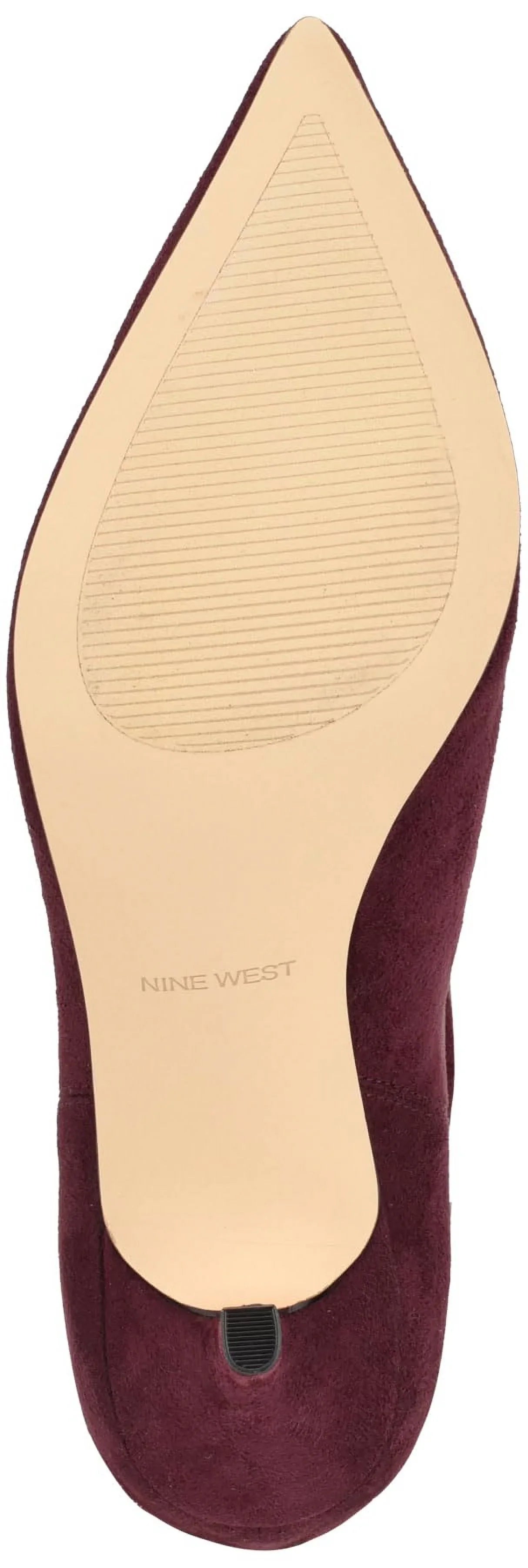 Nine West Women's Mycki Mid Calf Heeled Sizetiletto Boot 9, Wine 600