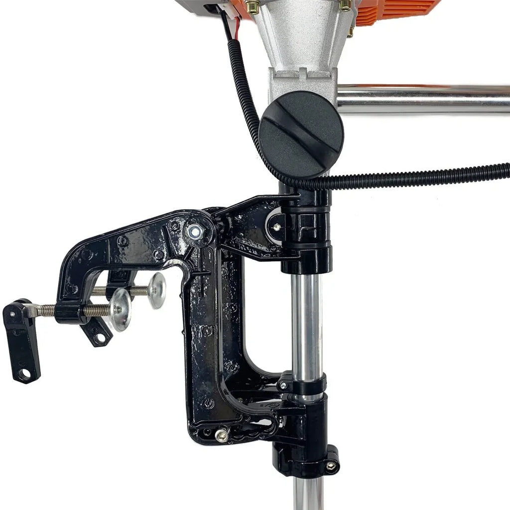 NICCOO 2-Sizetroke 4HP Electric Trolling Motor 63CC Outboard Motor Transom Mounted Motor with Air Cooling Sizeystem