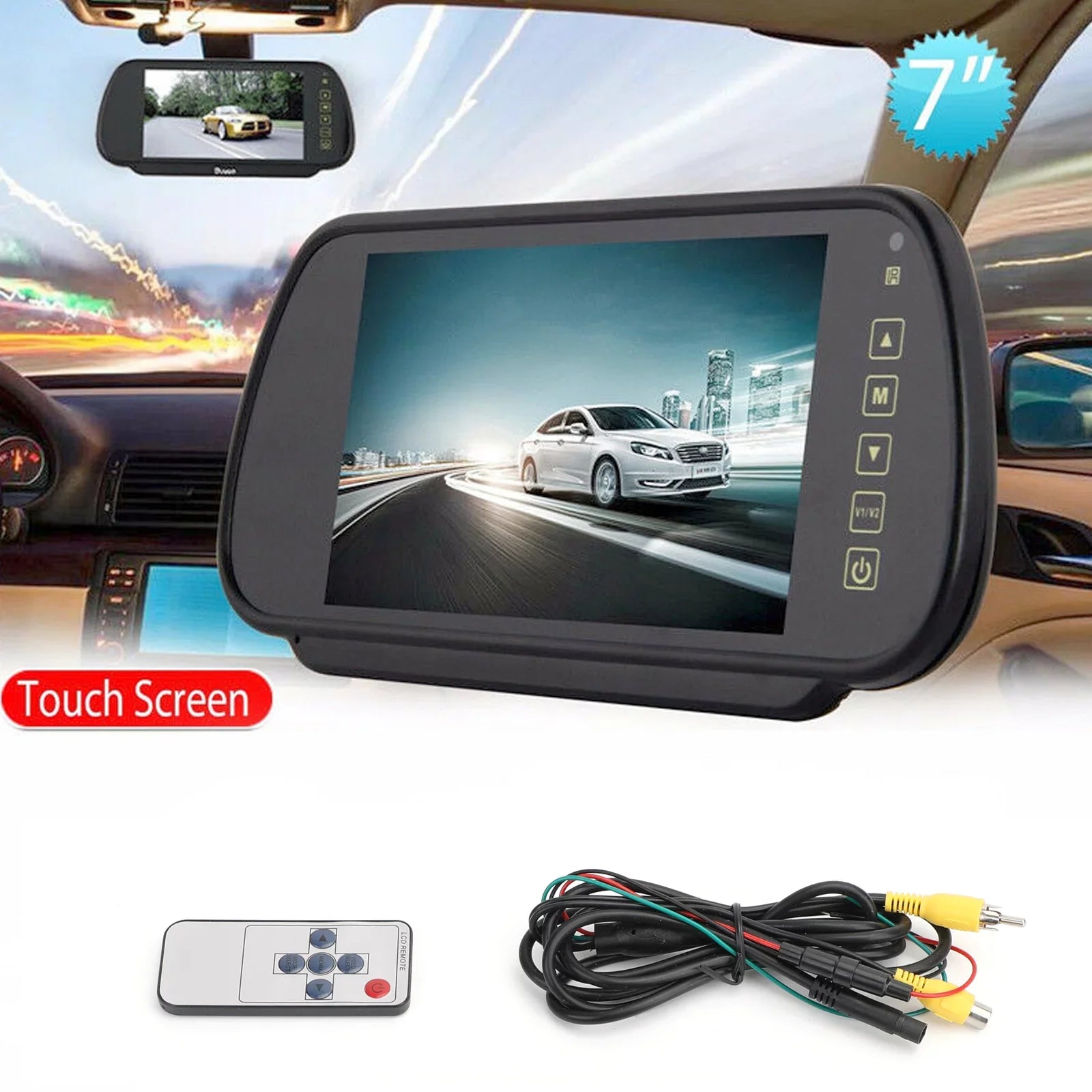 7" LCD Car Rear View MonitorSizeensors Lens Sizecreenfor Bus Car Reversing Camera