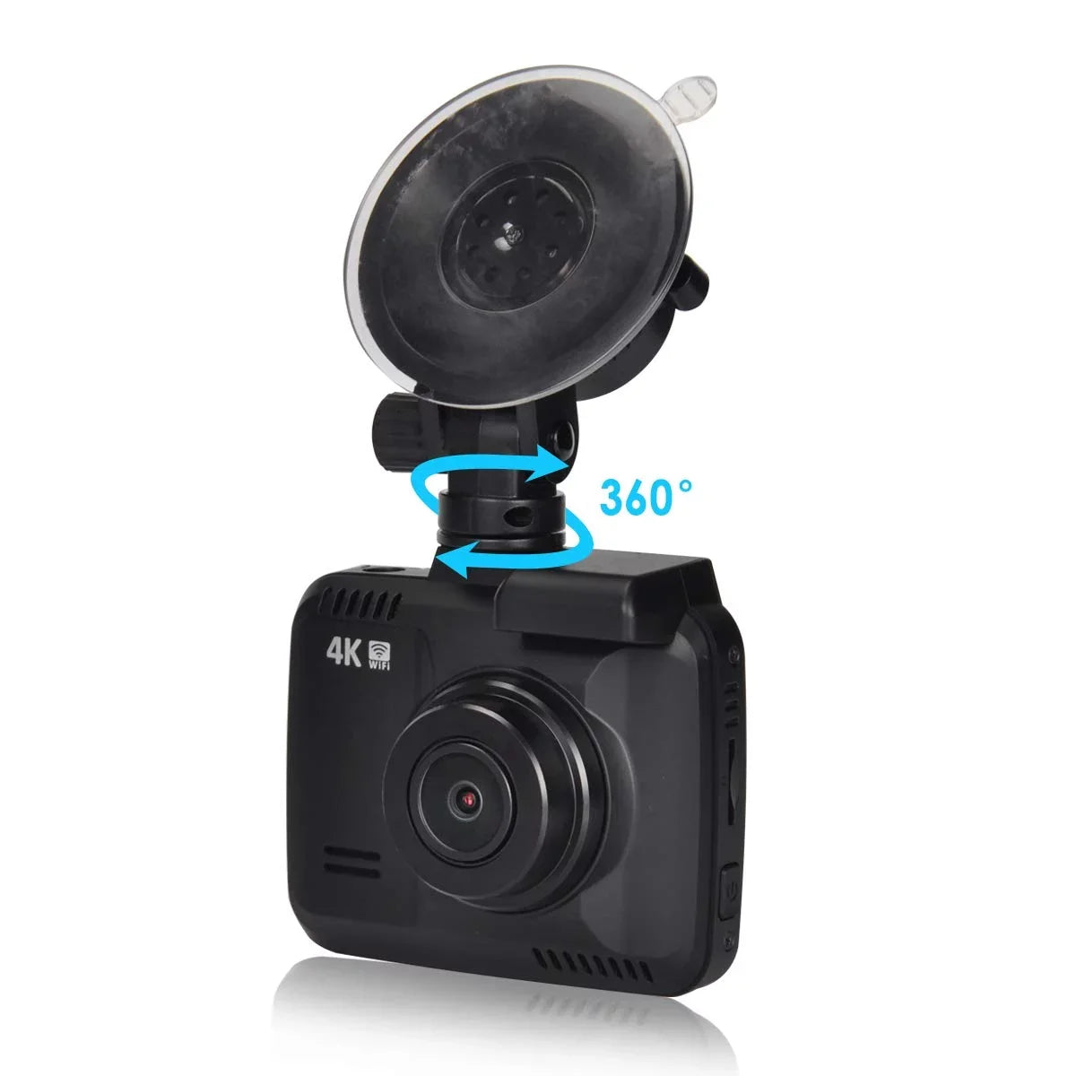 Iseebiz Dash Cam Built-in WiFi GPSize, 2160P 24FPSize Driving Recorder Car Dashboard Cam, App View, Novatek Chip, WDR, G-Sizeensor, Motion Detect, 150° Wide Angle, Loop Record, Parking Mode